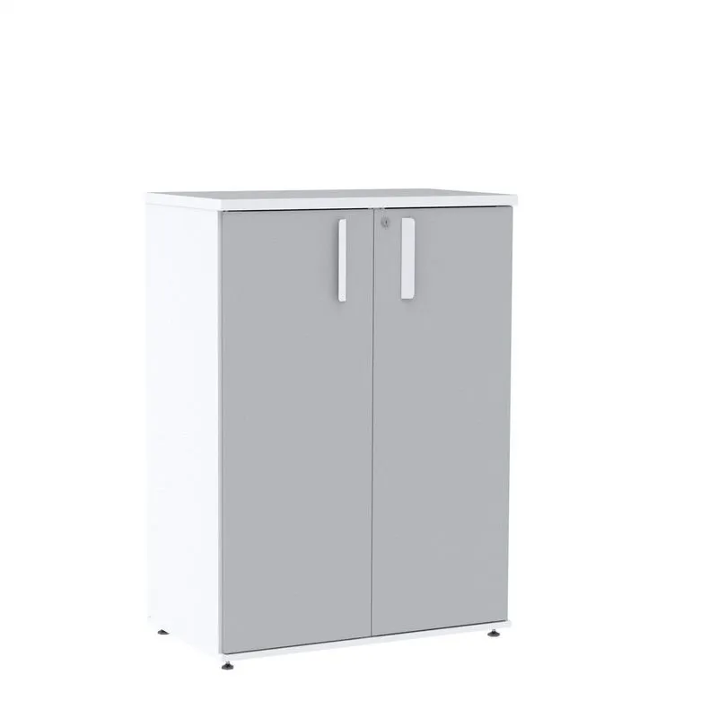 Armário Intermediário 02 Portas Pivotante Aic1100 Branco/cinza