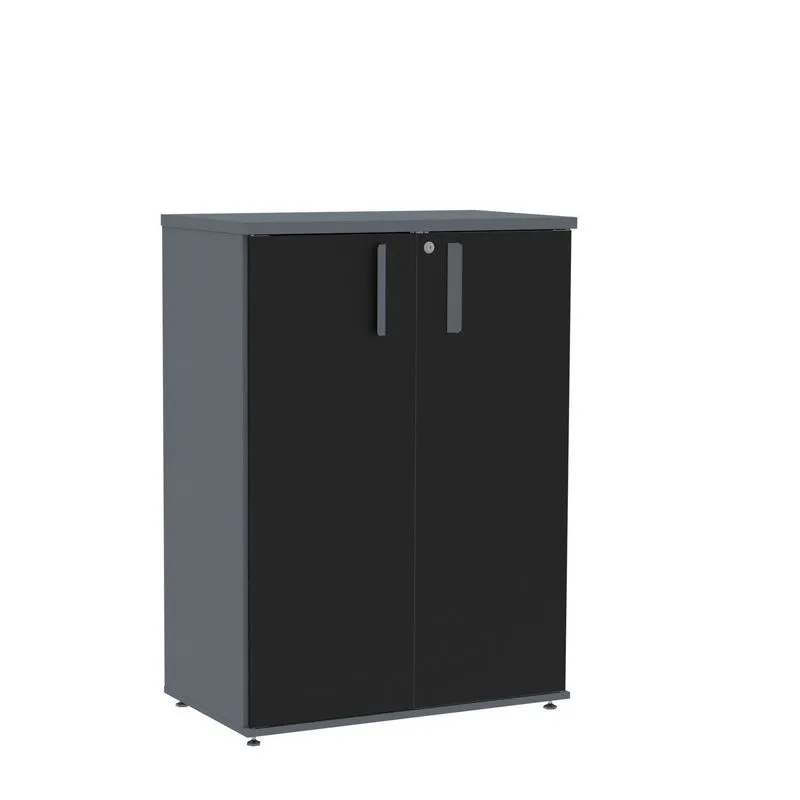 Armário Intermediário 02 Portas Pivotante Aic1100 Grafito/preto
