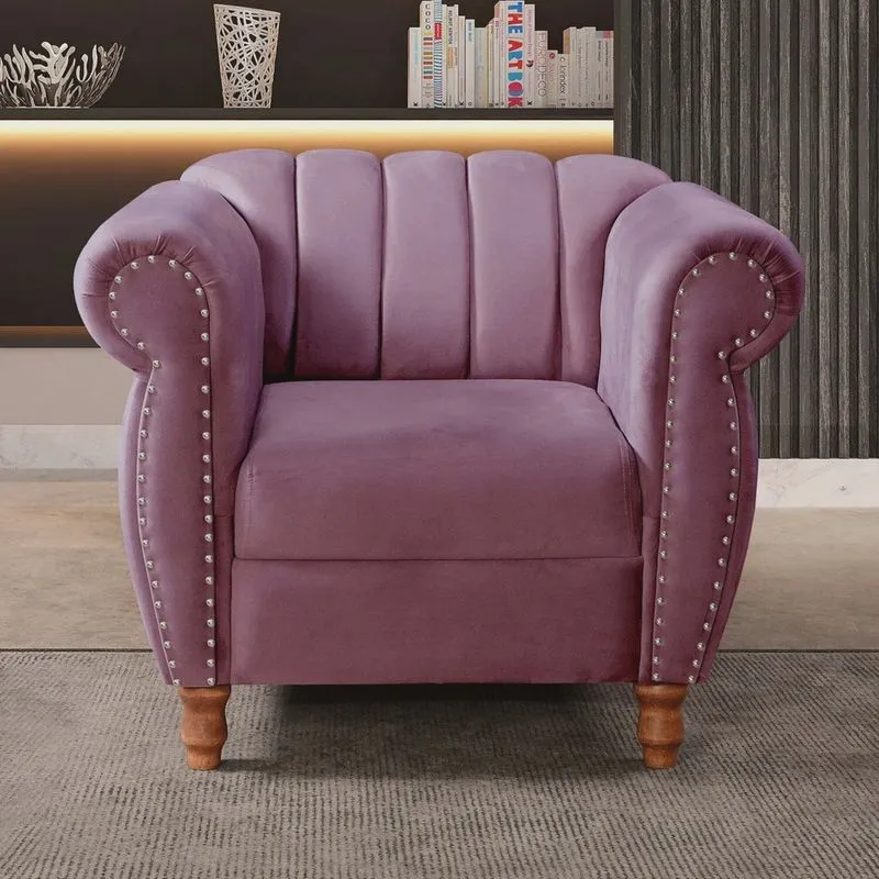 Poltrona Realeza Chesterfield Cadeira Vintage Decoração Retrô