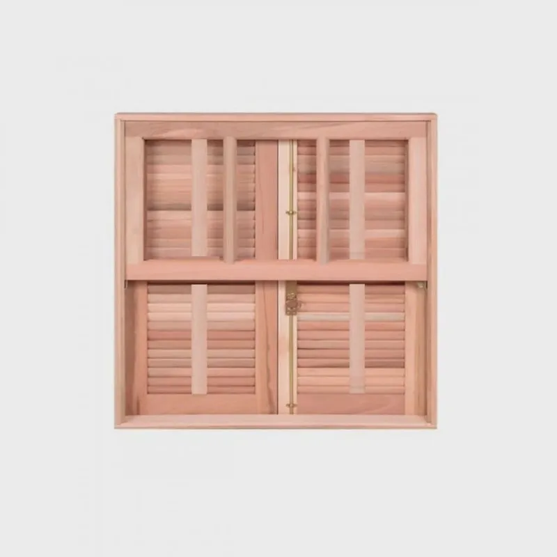 Kit com 2 Janelas Guilhotina com Ferragem Je821 Esel 100x120x12cm Natural