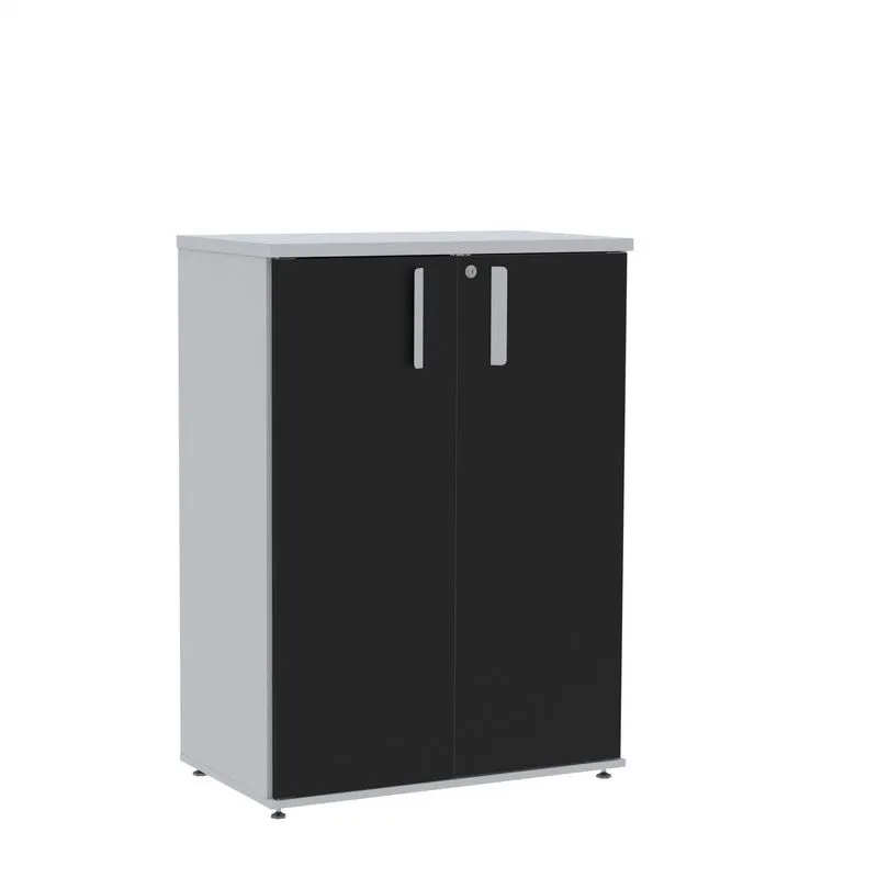 Armário Intermediário 02 Portas Pivotante Aic1100 Cinza/preto