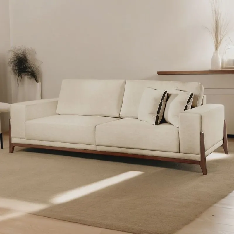 Sofá Fixo Magnus 3 Lugares Luxo 1,90m