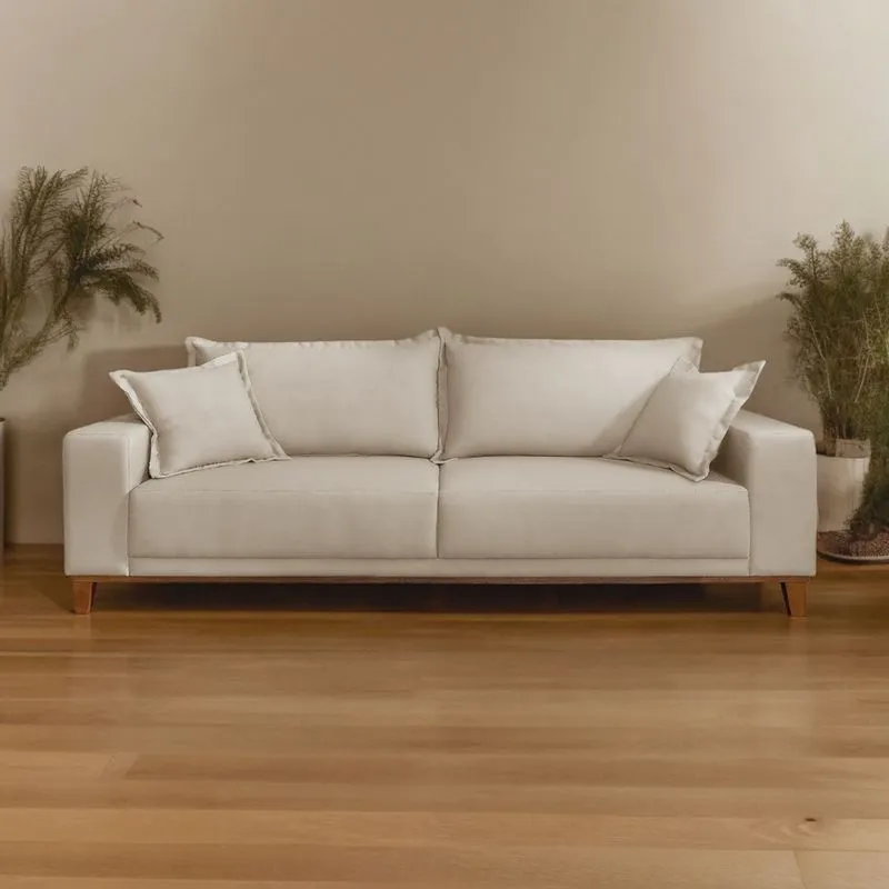 Sofá Fixo 3 Lugares Luxo 220 Cm Argos