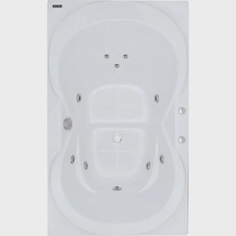 Banheira Hidromassagem Astra Due Super Luxo 160cmx90cmx44cm - 04 Jatos Acrílico P2 Com Aquecedor
