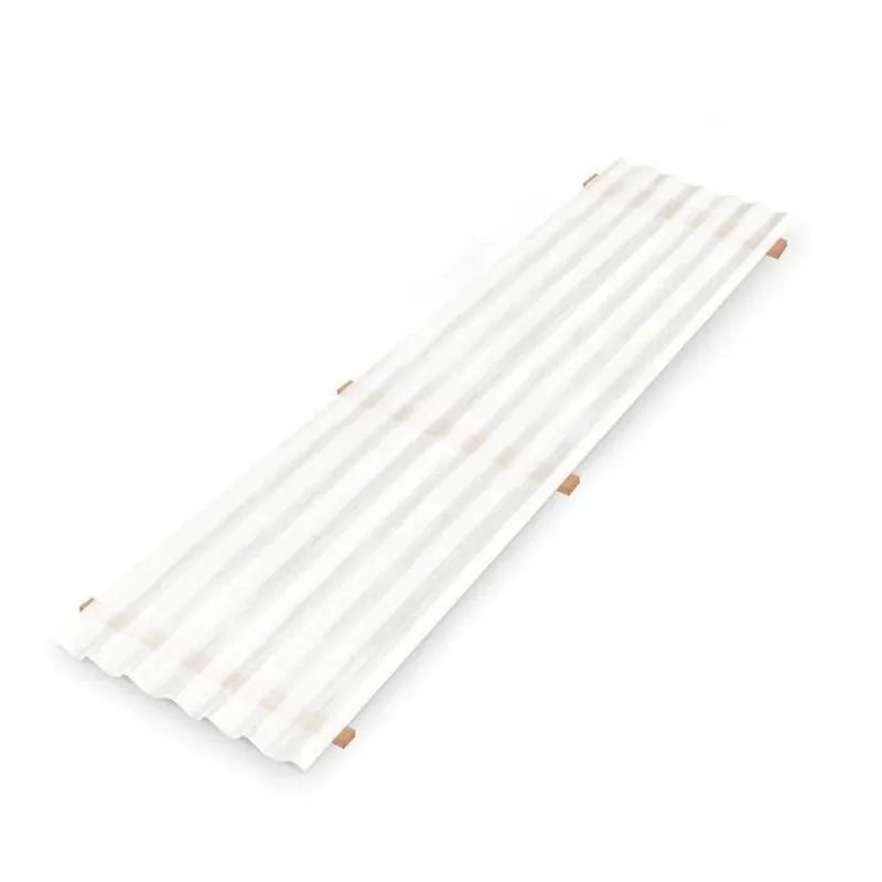 Kit Com 20 Telha Polipropileno 2,13 Cm X 0,50 Cm Branco/ Leitoso