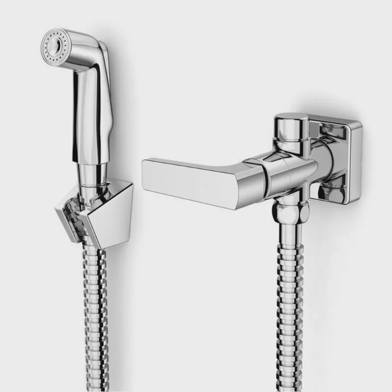 Kit com 3 Ducha Higiênica com Derivação Escuadra Cromado