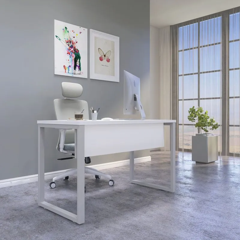 Mesa Madeira 150 X 70cm M150/70p25tub Branco/cinza