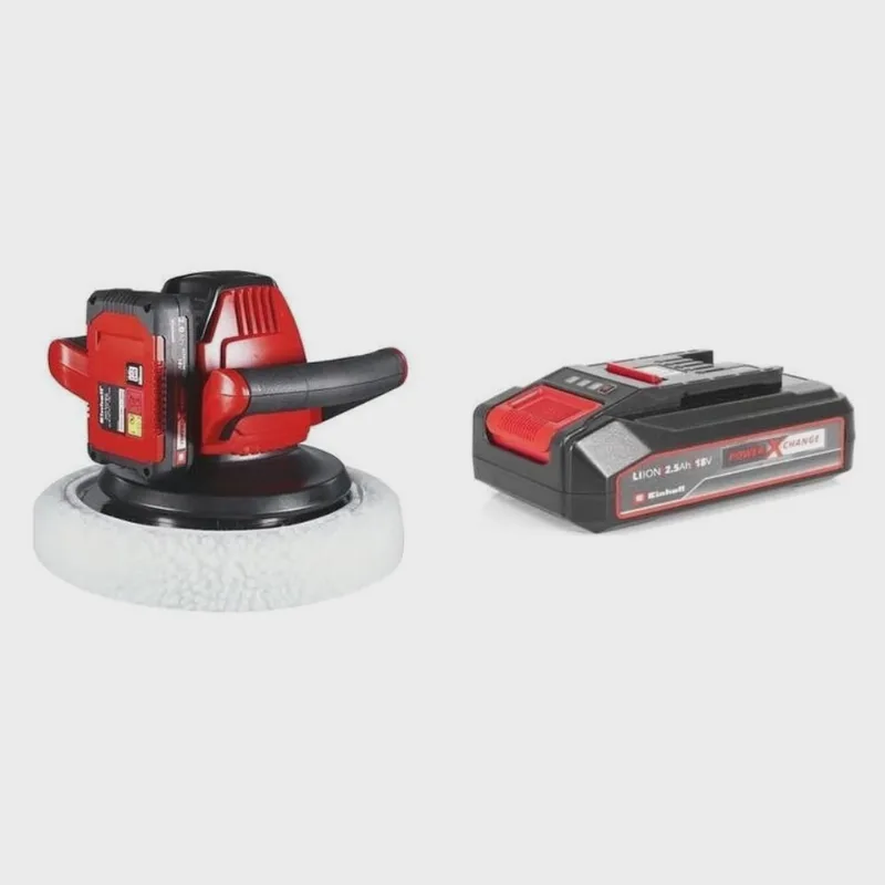 Kit Politriz Automotiva a Bateria Ce-cb 18/254 Li com Bateria Power-x-change 18v 2,5 Ah Li Einhell