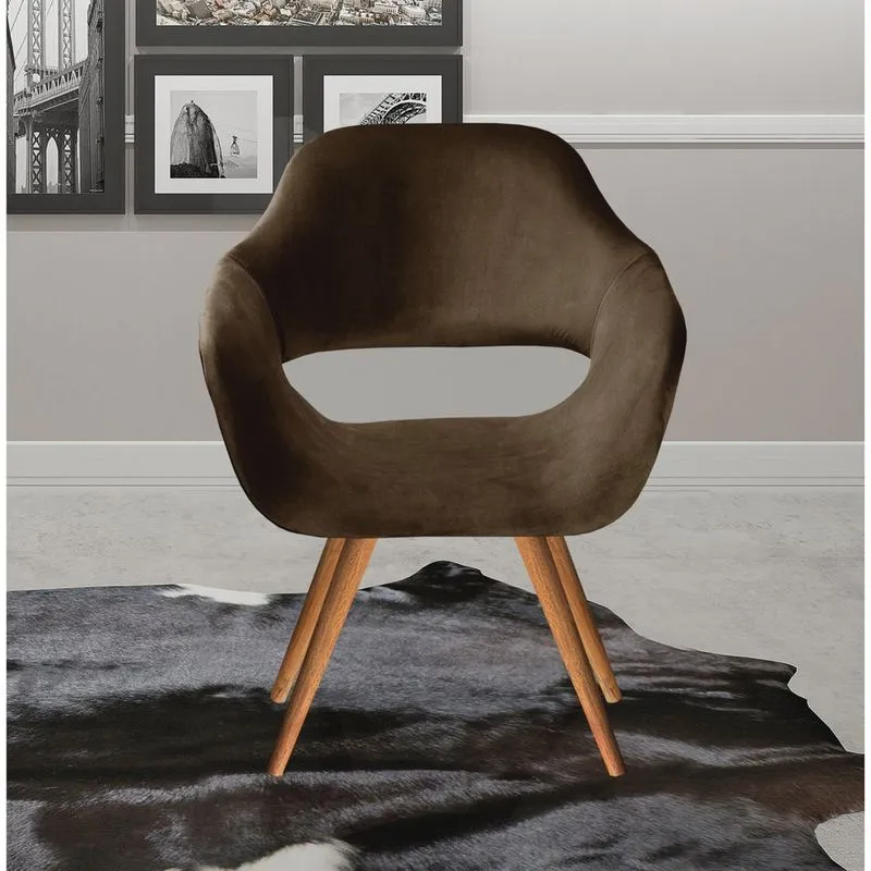 Poltrona Decorativa Zara Pés Palito Sala Recepção