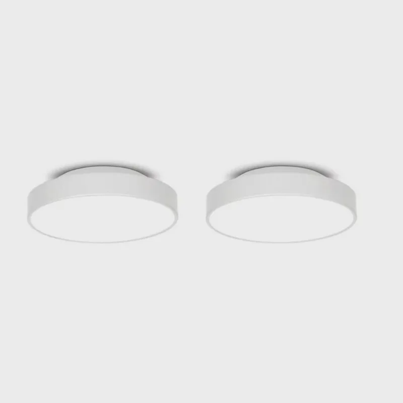 Kit com 2 Plafons para 4 Lâmpadas Redondo 50cm 7653 Jd Molina Branco