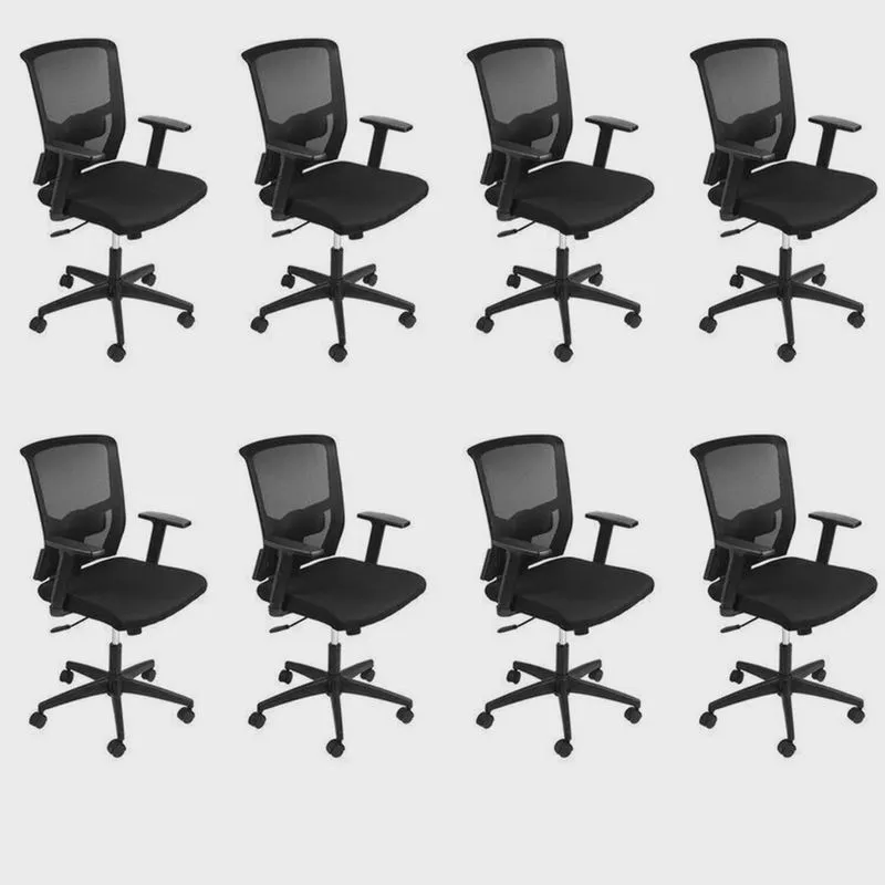 Kit 8 Cadeiras para Escritório Diretor com Nr17 Tóquio 3329