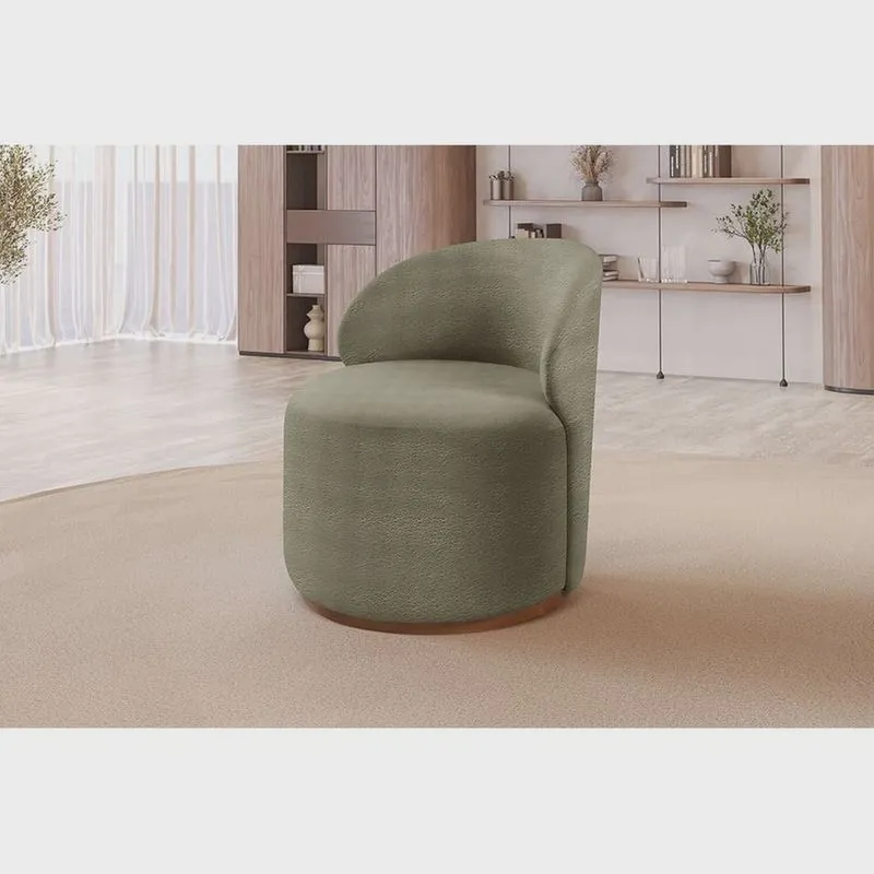 Poltrona Curva Moderna Brenda Design Arredondado