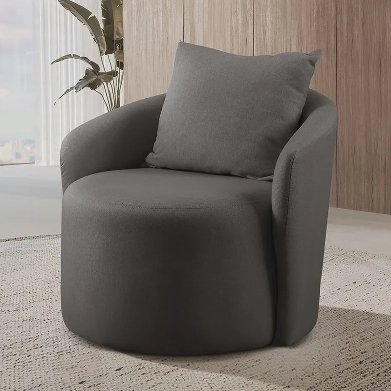 Poltrona Decorativa para Sala de Estar Redonda Califórnia