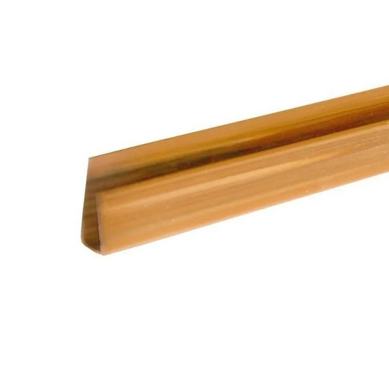 Kit 5 Caixas Com 75 M Acabamento Perfil "u" Para Forro Pvc 8mmx3cmx3,00m Bariri Cerejeira