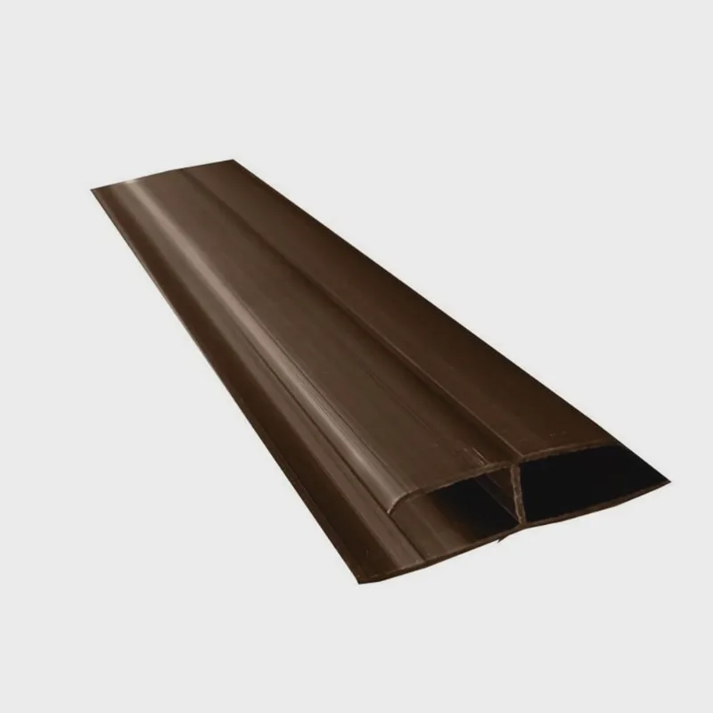 Kit 10 Caixas com 150 M Emenda Rígida Pvc Perfil H 8mmx4,5cmx3m Bariri Mogno