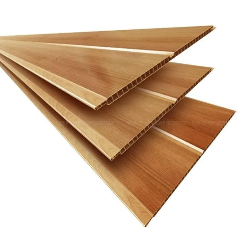 Kit 30 Caixas Com 180 M² Forro De Pvc Polifort 8mm X 20cm X 3m M² Nogueira