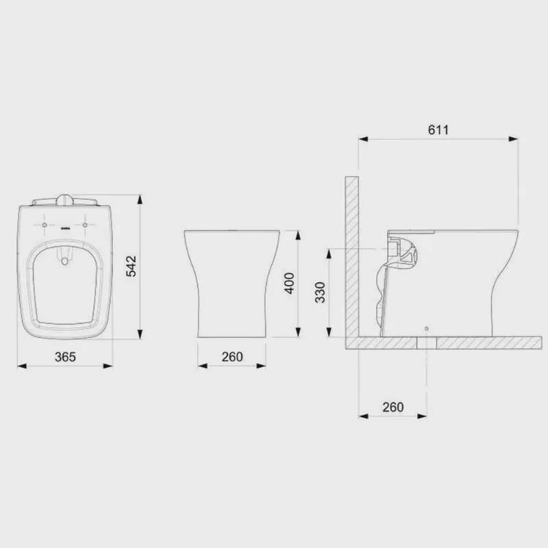 Kit 3 Vasos Sanitário Convencional com Assento Queda Amortecida Boss Incepa