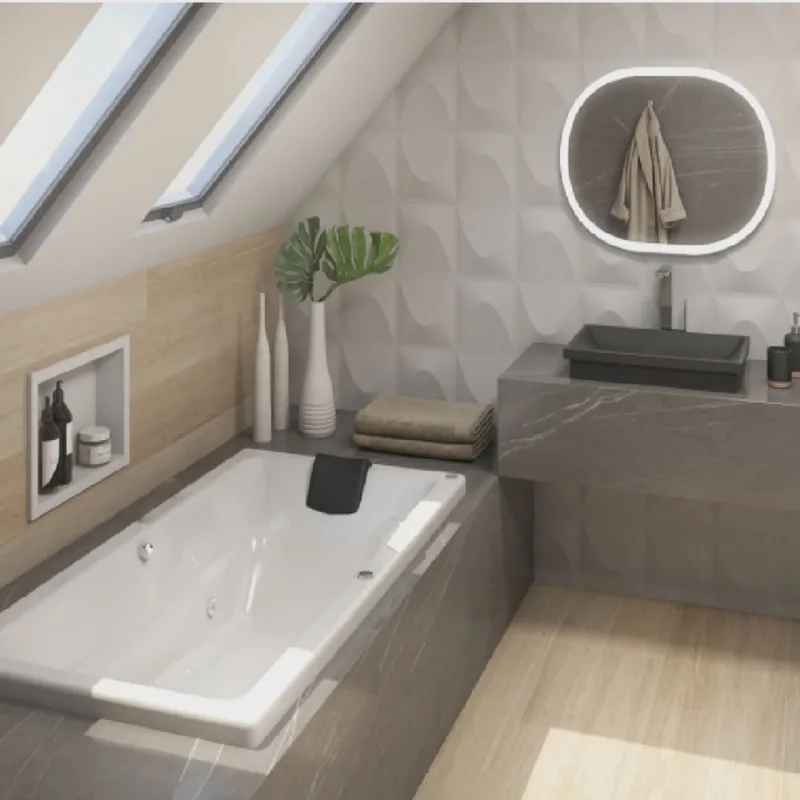 Banheira Hidromassagem Box Nuova em Gel Coat Super Luxo com Aquecedor - 150cm - Volume Ideal 105
