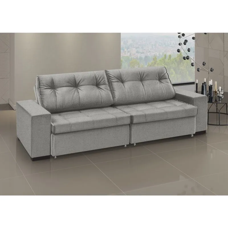 Sofá Orion - Retrátil / Reclinável 220 Cm- Linho
