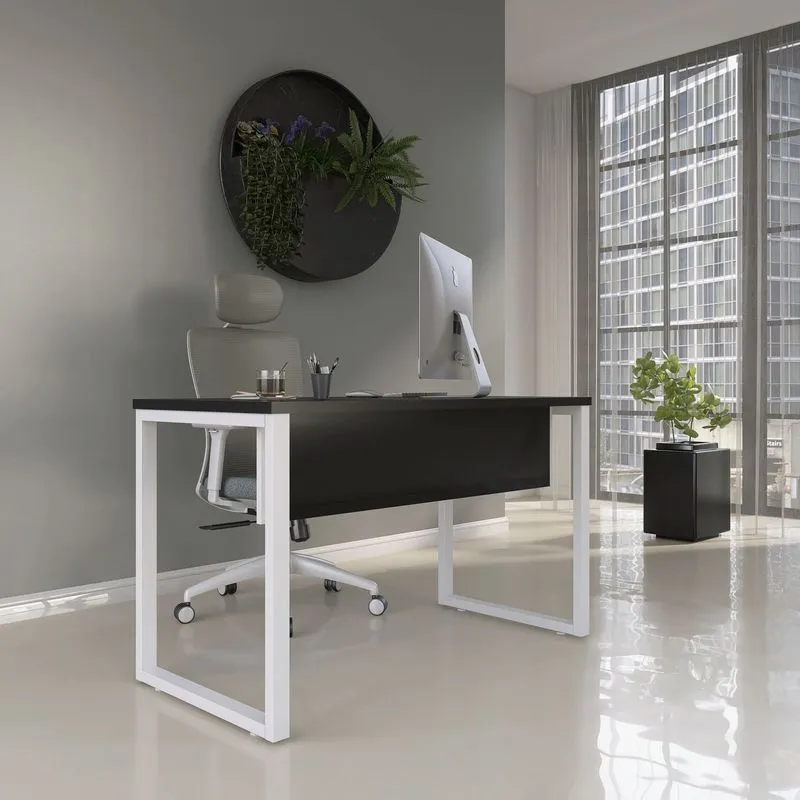 Mesa Madeira 1340x600mm M134/60p25tub Preto/branco
