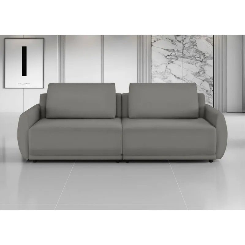 Sofá 2 Lugares 200 Cm Apolo Veludo Cinza