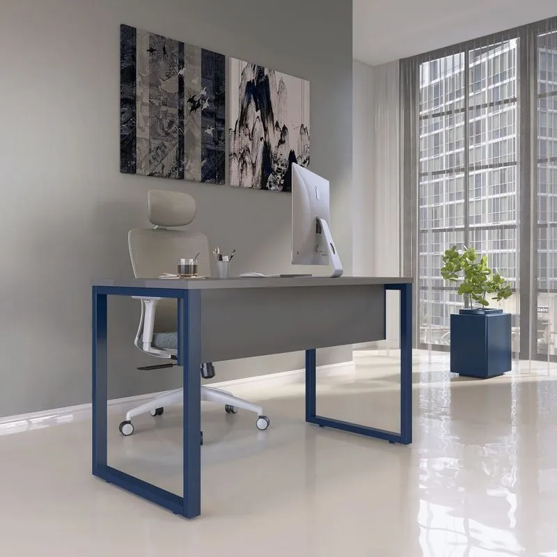 Mesa Madeira 1700x700mm M1700/700p25tub Grafito/azul