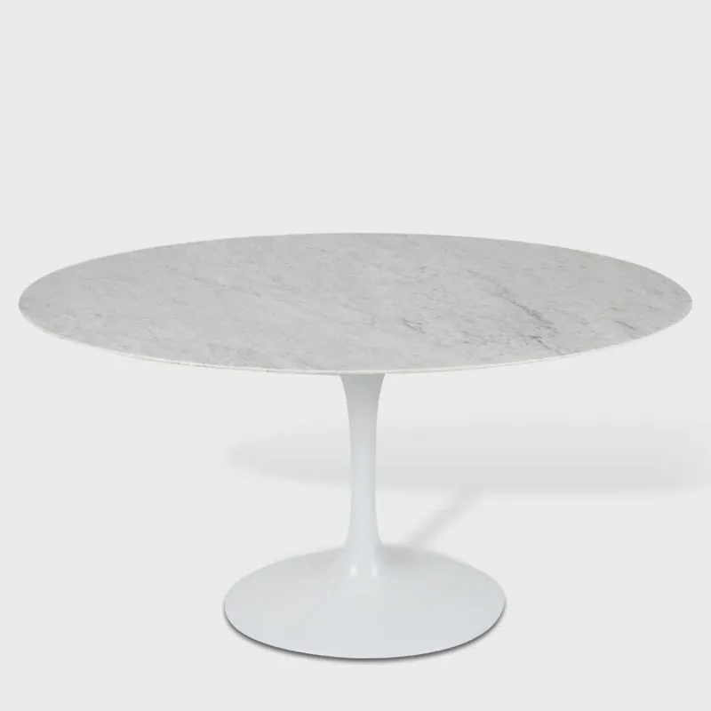 Mesa Saarinen Tulipa Oval Carrara 137x90cm