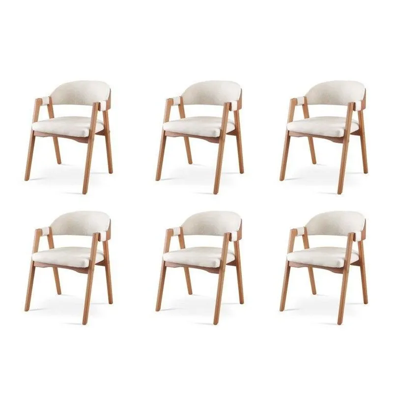 Kit 6 Cadeiras Para Mesa De Jantar Gaia Yescasa