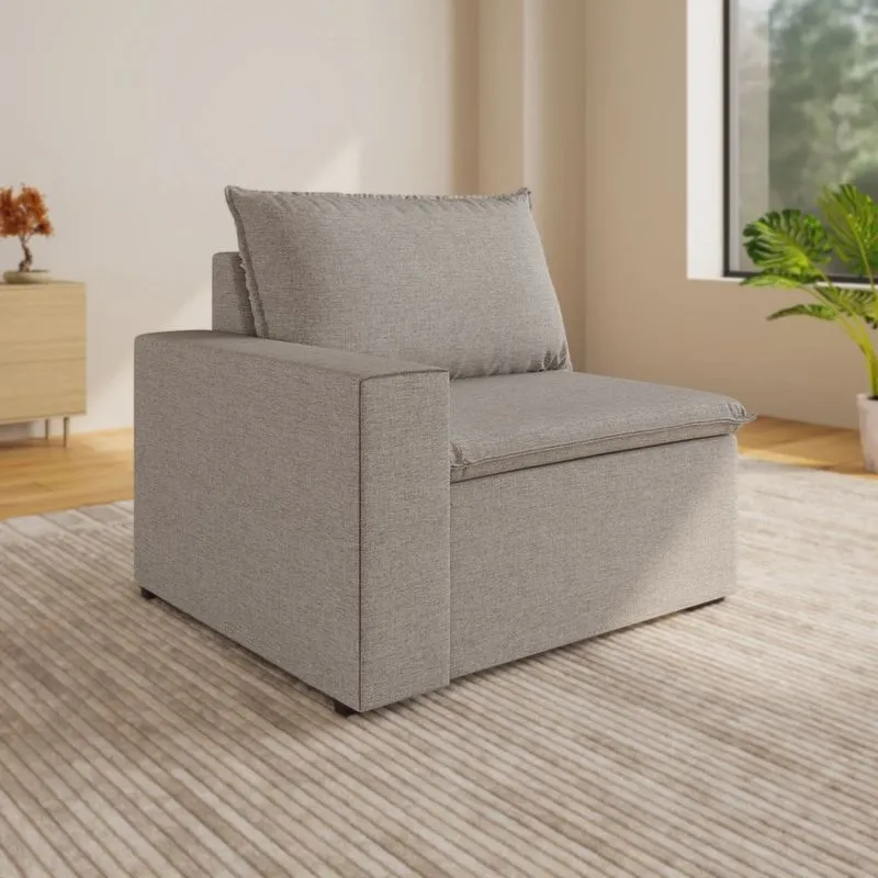 Sofá Modular Com Braço Esquerdo 105cm Zen CabeCasa MadeiraMadeira