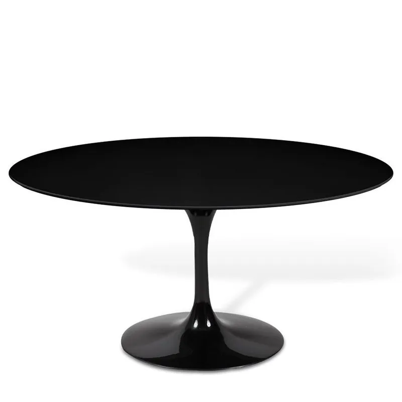 Mesa Saarinen Tulipa Oval 198cm X 122cm Preto