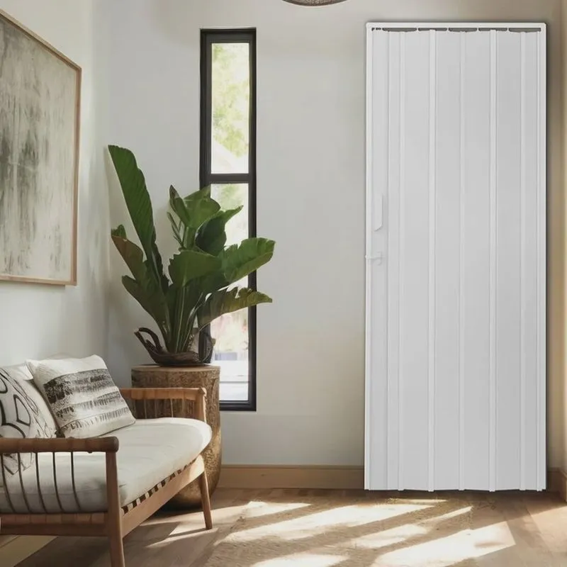 Kit com 6 Portas Sanfonada de Pvc 210x125cm Bariri Gelo