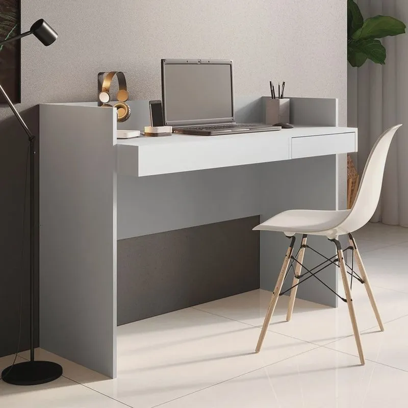 Escrivaninha Versa Home 120cm Escritorio 1 Gaveta
