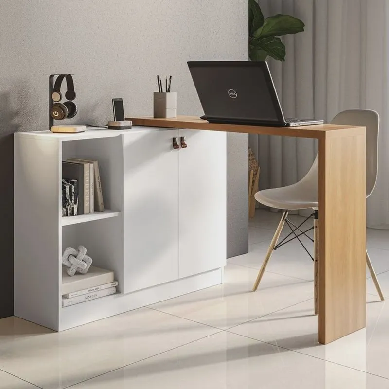 Escrivaninha Versa Home 107cm 2 Portas