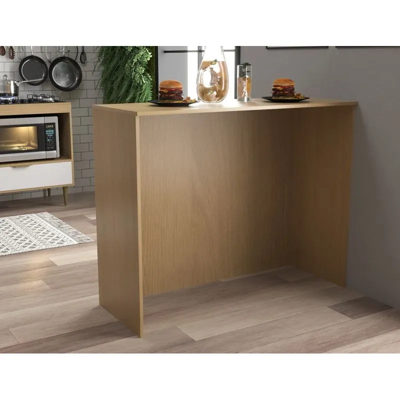 Bancada Ilha De Alimentação 115 Cm Onix Marron