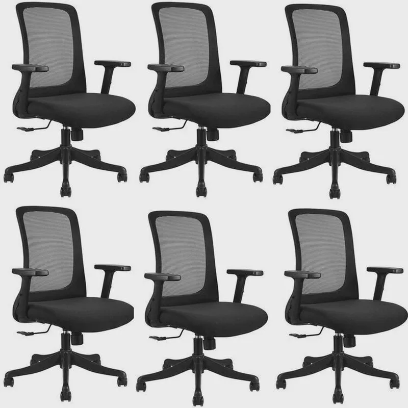 Kit 6 Cadeiras para Escritório Diretor Office Nr17 Boston