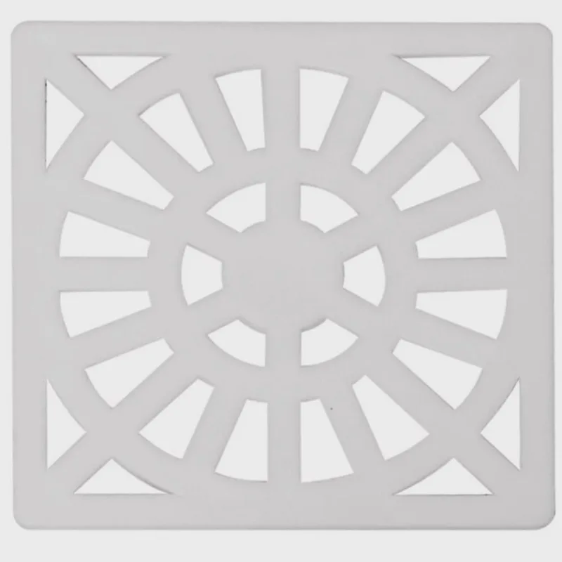 Kit com 5 Grelha Quadrada 9,3 X 9,3cm em Pp com Canto Vazado Astra