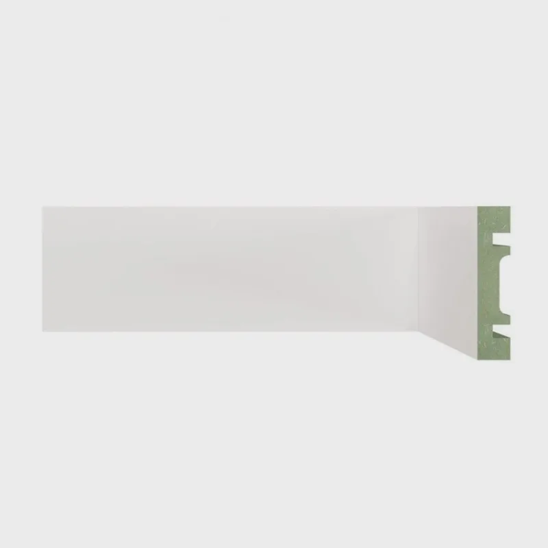 Kit c/5 barras Rodapé mdf 701 Resistente a Umidade Moldufama 15mmx7cm Metro Linear 12m