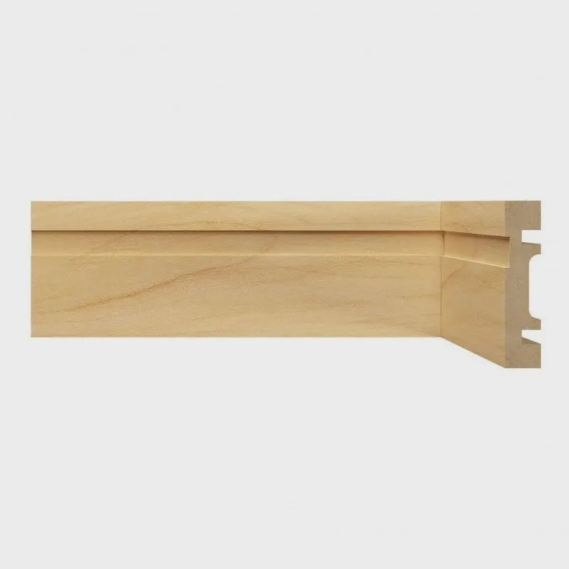 Kit com 40 Barras Rodapé Mdf Resistente à Umidade 15mmx7cm 702 Moldufama Metro Linear 96m