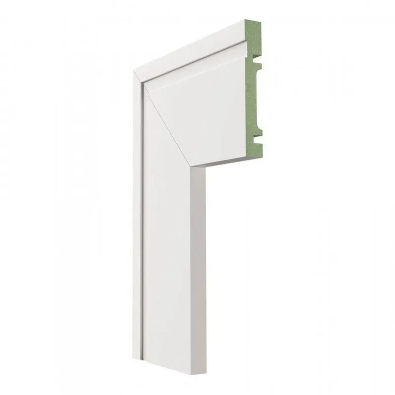 Kit 72m Linear Guarnição Mdf 1002 15mmx10cm Branco