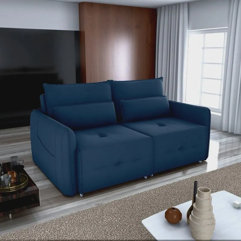 Sofá Cama 3 Lugares Celine para Sala de Estar