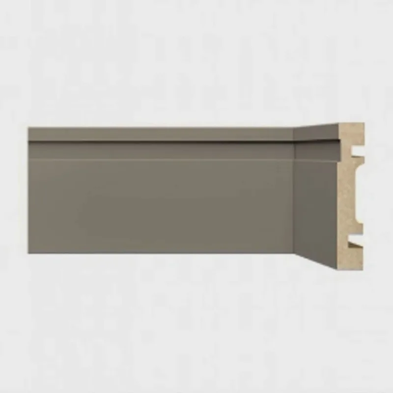 Kit com 20 Barras Rodapé de Mdf 7cm X 15mm X 2,40m com Friso Moldufama 702 48m