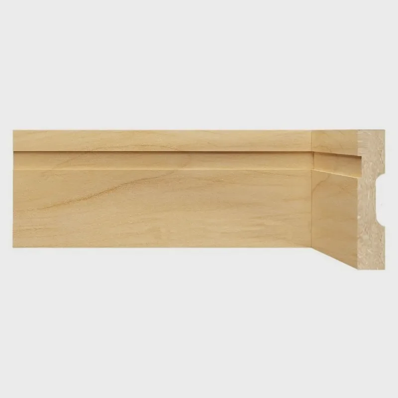 Kit com 40 Barras Rodapé de Mdf 10cm X 15mm X 2,40m com Friso Moldufama 1002 96m Castanho
