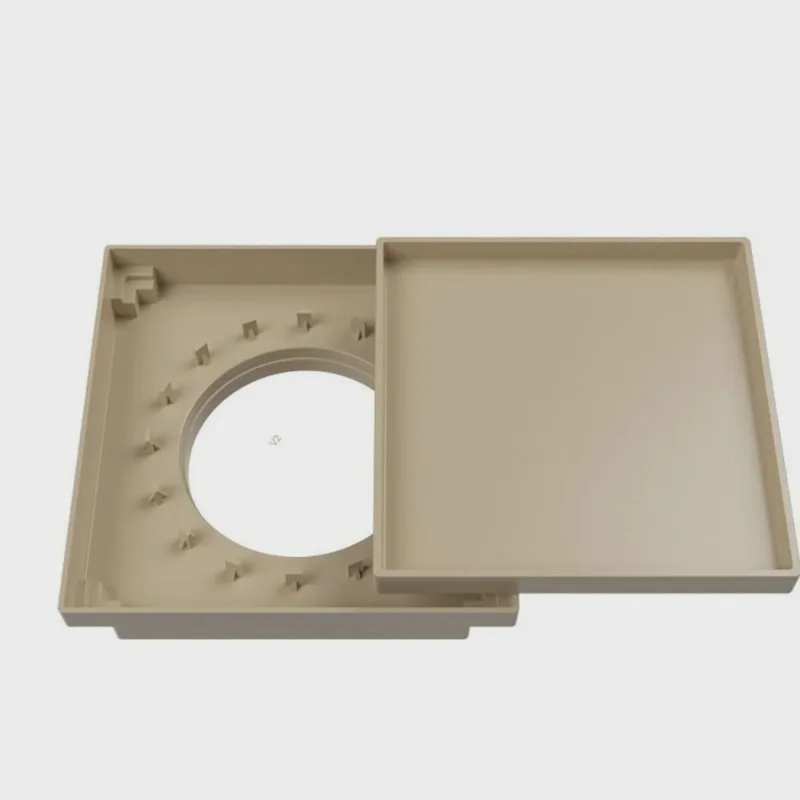 Kit 5 Ralo Oculto Quadrado 15x15cm Astra Bege