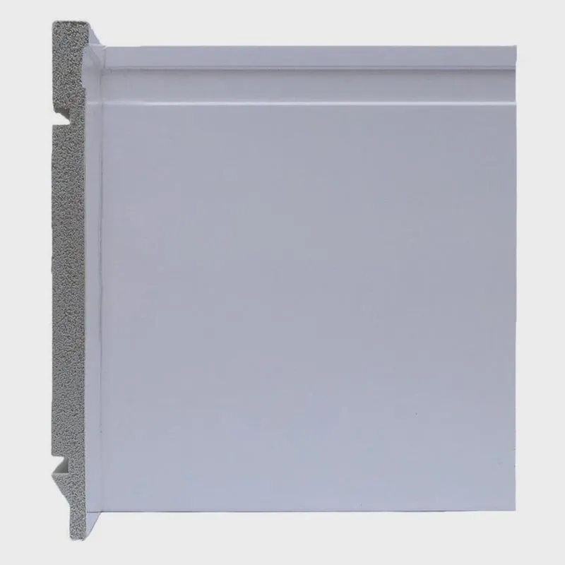 Kit com 15 Barras Rodapé de Poliestireno 20cm X 15mm Frisado 36m Branco