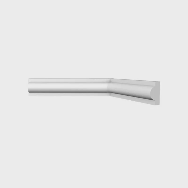 Kit com 3 Barras Roda Meio I20 Perfil de Poliestireno 6m Branco