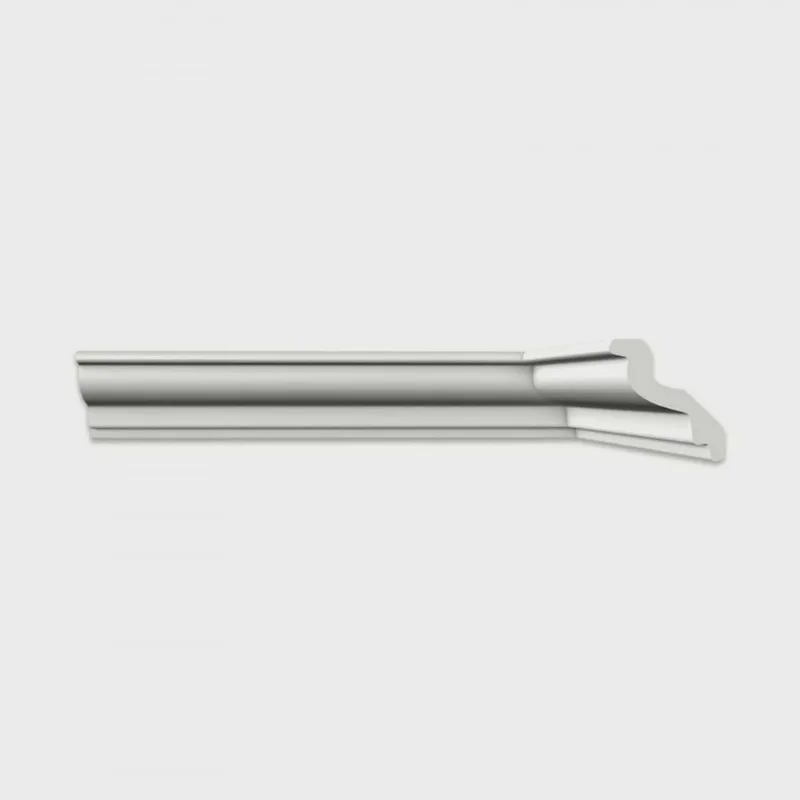 Kit com 3 Barras Roda Teto M100 Perfil de Poliestireno Homestar 6m Branco
