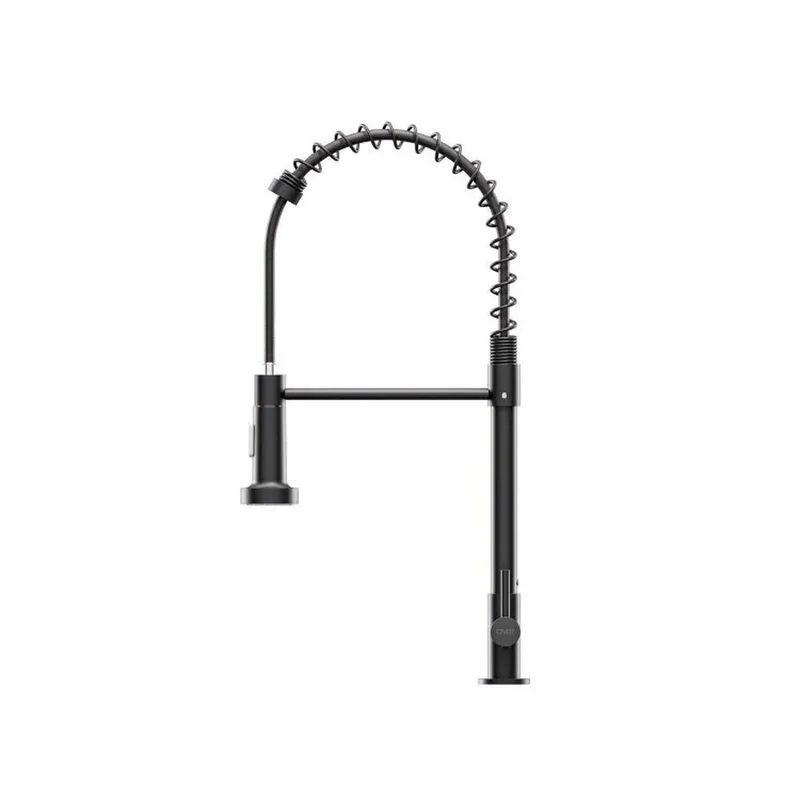 Kit 3 Torneiras Cozinha Gourmet Monocomando 50 Cm Black/preto Fosco