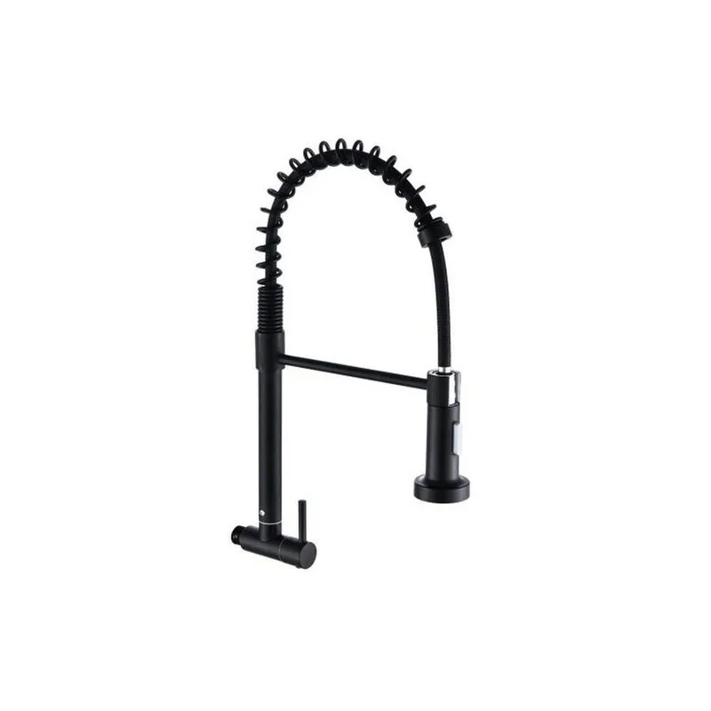 Kit 3 Torneiras Cozinha Metal Gourmet Standard Parede Fosco Preto