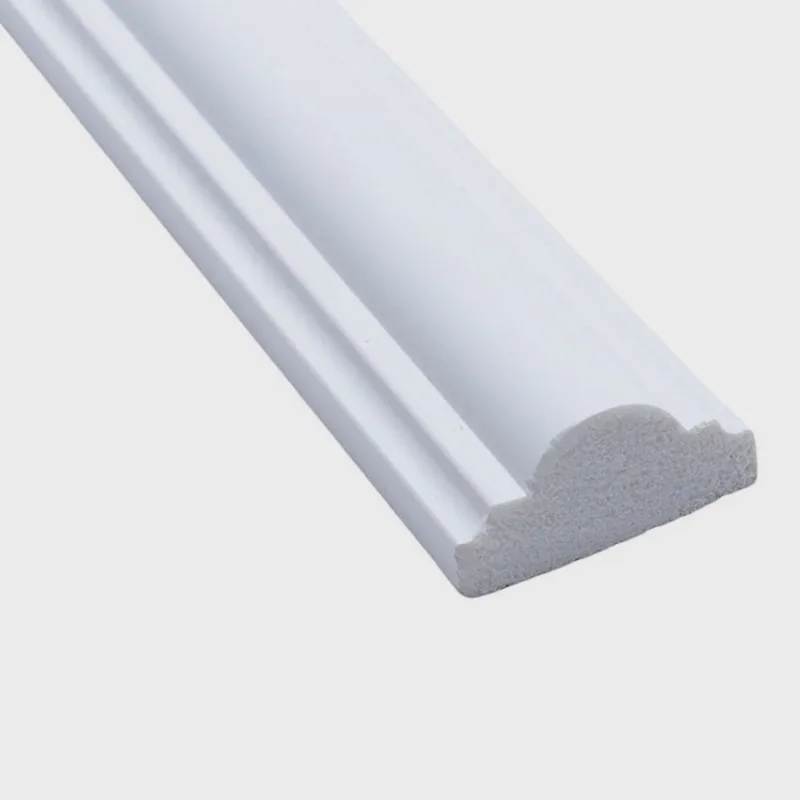 Kit com 10 Barras Rodameio de Poliestireno 4,1cm X 20mm Liso 24m Branco