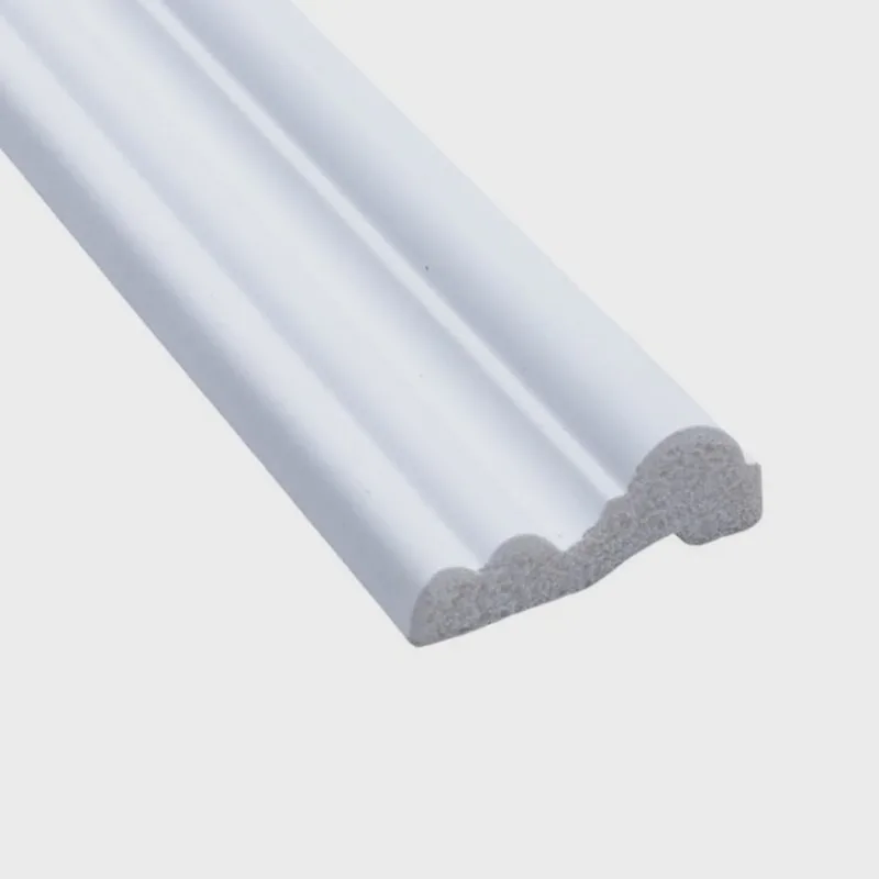 Kit com 15 Barras Rodameio de Poliestireno 4,5cm X 17mm Liso 36m Branco